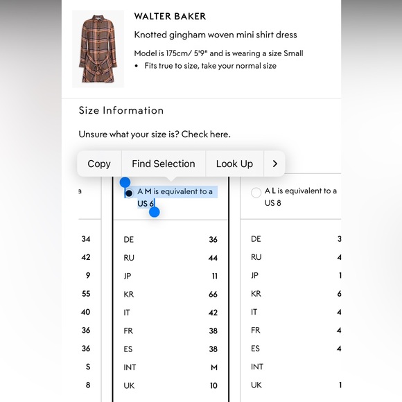 Walter Baker Tanya Shirtdress Medium NWT - Picture 8 of 8
